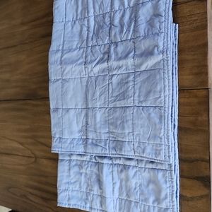 Set of 2 King size Quilted blue pillowcases